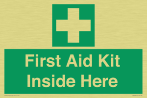 First Aid Kit Inside Here